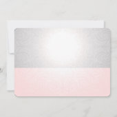 Blush Pink Shopping Spree Credit Sweet 16 Party Kaart (Achterkant)