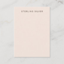 Blush Pink Silver Display Kaart