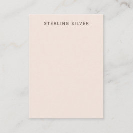 Blush Pink Silver Display Kaart Visitekaartje