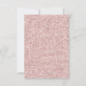 Blush pink silver glitter peony floral  Bridesmaid Kaart (Achterkant)