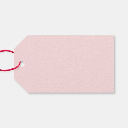 Blush Pink Simple Calligraphy "Bedankt" Weddenscha Cadeaulabel (Achterkant Horizontaal)