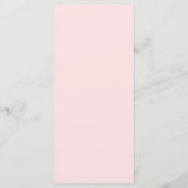 Blush Pink Simple Calligraphy WeddenMenu Menu (Achterkant)