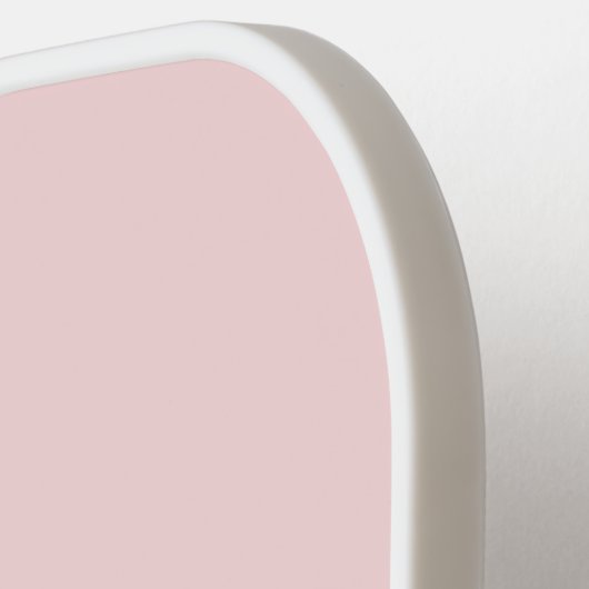 Blush Pink Simple Circle Initiaal Monogram Pickleball Paddle (Links Detail)