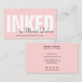 Blush Pink Simple Moderne Service Visitekaartje (Voorkant / Achterkant)