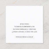 BLUSH PINK SIMPLE VACUUM CLEANER CLEANER SERVICE VIERKANTE VISITEKAARTJE (Achterkant)