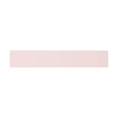 Blush Pink Simple Weddenschap Belly Band Uitnodigingen Wikkel (Vlak)