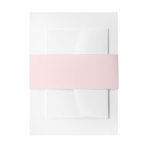 Blush Pink Simple Weddenschap Belly Band