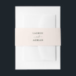 Blush Pink Simple Wedding Uitnodigingen Wikkel<br><div class="desc">Eenvoudige blush-weddenschap met een roze bruiloft. Voor meer geavanceerde aanpassing van dit ontwerp,  te klikken gelieve de "meer"verbinding aanpassen. Overeenkomende objecten zijn ook beschikbaar.</div>