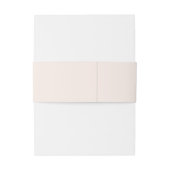 Blush Pink Simple Wedding Uitnodigingen Wikkel (Achterkant Voorbeeld)