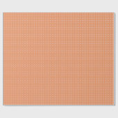 Blush Pink Sinaasappel 2 Flared Square Wrapping Pa Cadeaupapier (Vlak)