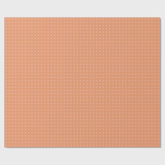 Blush Pink Sinaasappel 2 Flared Square Wrapping Pa Cadeaupapier (Vlak)