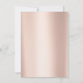 Blush Pink Skinny Makeup Glitter Eyes 16th Bride Kaart (Achterkant)