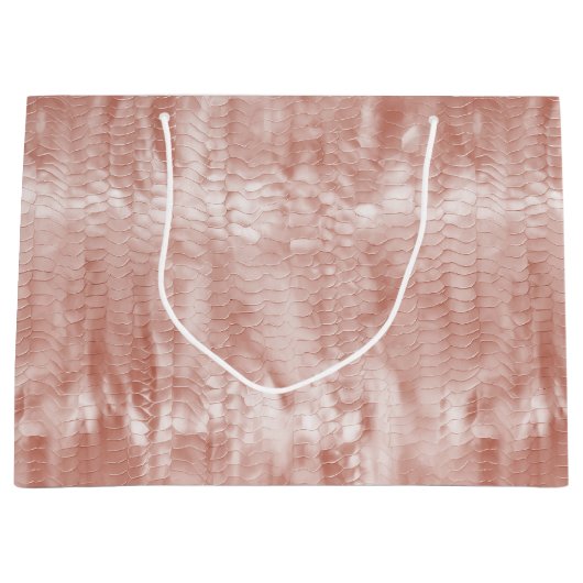 Blush Pink Snake Print Groot Cadeauzakje (Voorkant)