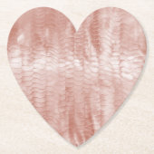 Blush Pink Snake Print Kartonnen Onderzetters (Voorkant)