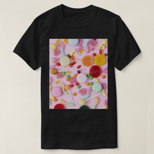 Blush Pink Snoep T-shirt (Design voorkant)