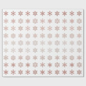 Blush Pink Snowflakes gepatterd Cadeaupapier (Vlak)