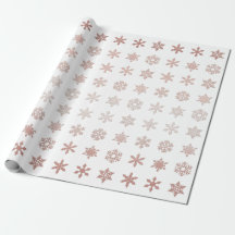 Blush Pink Snowflakes gepatterd