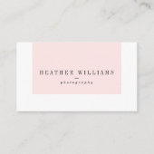 Blush Pink Social Media Visitekaartjes (Voorkant)