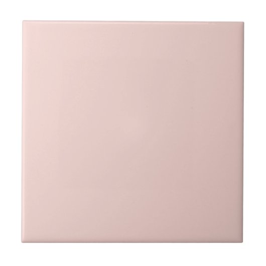 Blush Pink Solid Color Tegel Tegeltje (Voorkant)
