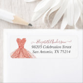 Blush Pink Sparkle Dress Girly Roos Gold Etiket (Insitu)