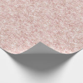 Blush Pink Sparkle Glitter Birthday Cadeaupapier (Hoek)