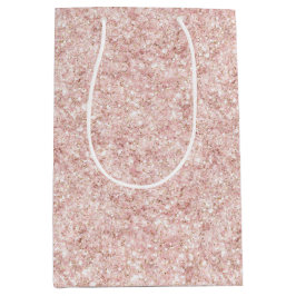 Blush Pink Sparkle Glitter Birthday Medium Cadeauzakje