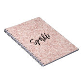 Blush Pink Sparkle Glitter   Notitieboek (Rechterzijde)