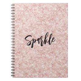 Blush Pink Sparkle Glitter Notitieboek