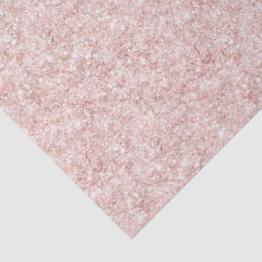Blush Pink Sparkle Glitter Tissuepapier (Detail)