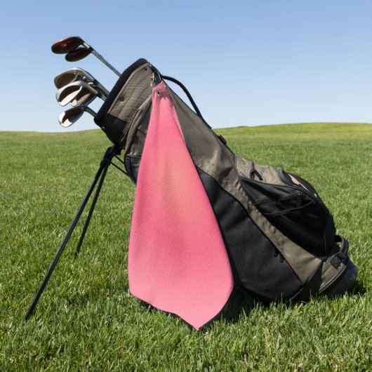 Blush Pink Sparkle Golf Handdoek met Haak (Groen)
