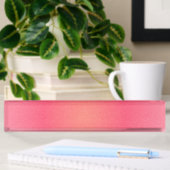 Blush Pink Sparkle Gradient Desk Nameplate Naambordje