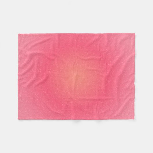 Blush Pink Sparkle Gradient Fleece Deken (Voorkant (Horizontaal))