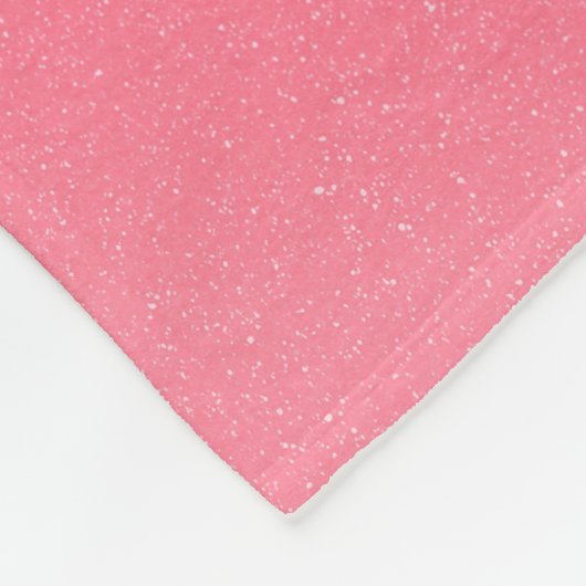 Blush Pink Sparkle Gradient Fleece Deken (Hoek)