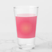 Blush Pink Sparkle Gradient Glass Cup Glas (Achterkant)