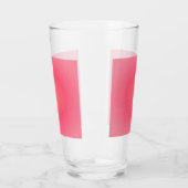 Blush Pink Sparkle Gradient Glass Cup Glas (Links)