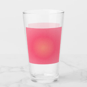 Blush Pink Sparkle Gradient Glass Cup Glas