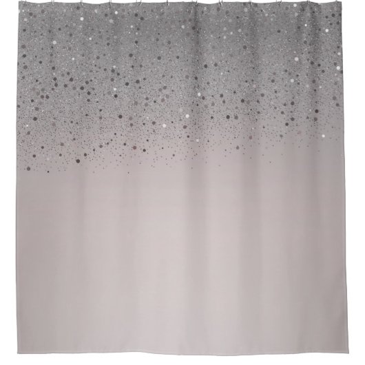 Blush Pink Sparkly Glitter Douchegordijn (Voorkant)