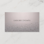 Blush Pink Sparkly Glitter Party Event Planner Visitekaartje (Voorkant)