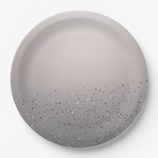 Blush Pink Sparkly Glitter Sweet 16 Birthday Party Papieren Bordje (Voorkant)