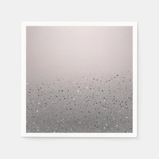 Blush Pink Sparkly Glitter Sweet 16 Birthday Party Servet (Voorkant)