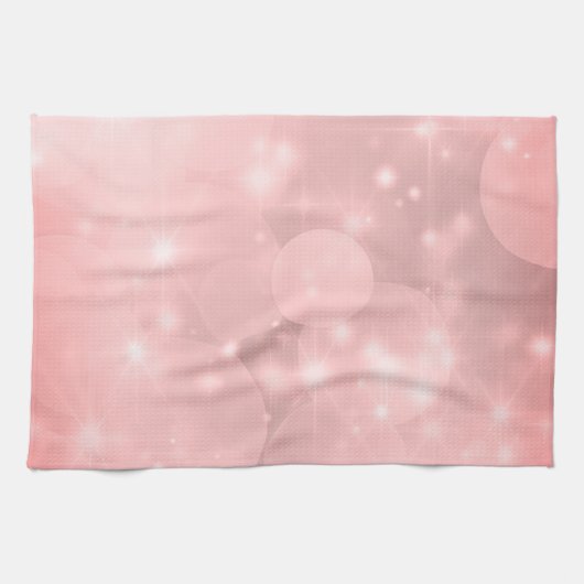 Blush Pink Sparkly Theedoek (Horizontaal)