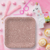 Blush Pink Speckled Pattern Party Papieren Bordje (Feest)