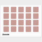 Blush Pink Speckled Pattern Party Vierkante Sticker (Vel)