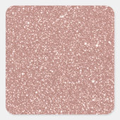 Blush Pink Speckled Pattern Party Vierkante Sticker (Voorkant)