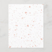 Blush Pink Splatter Minimal Salon Flyer (Achterkant)