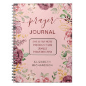 Blush Pink Spreuken 31 gebedsjournaal notitieboek (Voorkant)