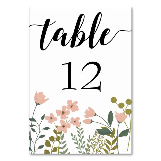 Blush Pink Spring Floral Wedding Kaart (Achterkant)