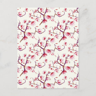 Blush Pink Spring Rustic Bohemian Floral Feestdagenkaart