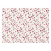 Blush Pink Spring Rustic Bohemian Floral Tafelkleed (Voorkant (Horizontaal))