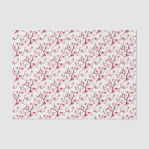 Blush Pink Spring Rustic Bohemian Floral Tissuepapier